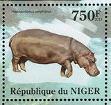 Hippopotamus Stamp Hippopotamus Amphibius S/S MNH #2097-2100