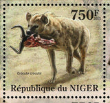 Hyenas Stamp Crocuta Crocuta Wild Animal Souvenir Sheet MNH #2109-2112