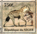 Hyenas Stamp Crocuta Crocuta Wild Animal Souvenir Sheet MNH #2109-2112