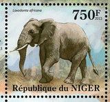 Elephants Stamp Loxodonta Africana Souvenir Sheet MNH #2093-2096