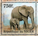 Elephants Stamp Loxodonta Africana Souvenir Sheet MNH #2093-2096