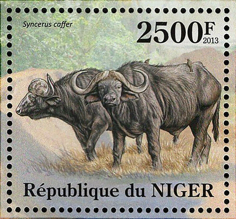 Buffalo Stamp Syncerus Caffer Souvenir Sheet MNH #2129 / Bl.157
