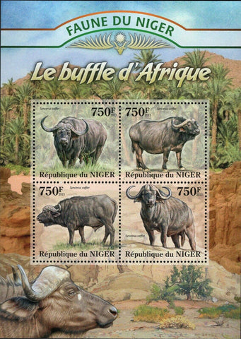 Buffalo Stamp Syncerus Caffer Souvenir Sheet MNH #2081-2084