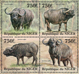 Buffalo Stamp Syncerus Caffer Souvenir Sheet MNH #2081-2084