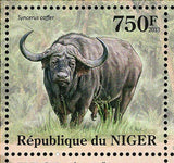 Buffalo Stamp Syncerus Caffer Souvenir Sheet MNH #2081-2084