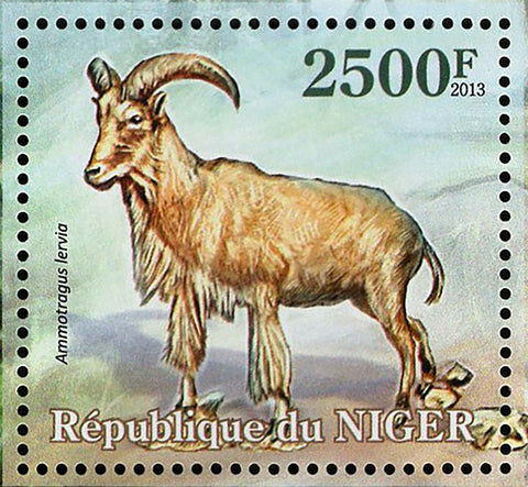 Hoofed Animals Stamp Ammotragus Lervia Souvenir Sheet MNH #2130 / Bl.158