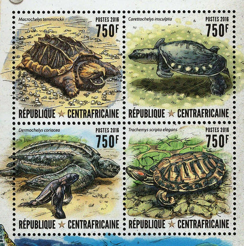 Turtles Stamp Macrochelys Temminckii Trachemys Scripta  S/S MNH #6590-6593