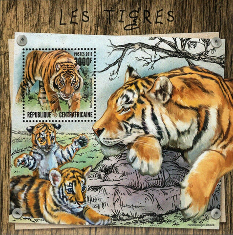 Tigers Stamp Panthera Tigris Sumatrae Souvenir Sheet MNN # 6569 / Bl.1535