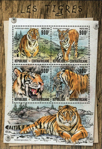 Tigers Stamp Panthera Tigris Altaica Amoyensis Sumatrae S/S MNH #6565-6568