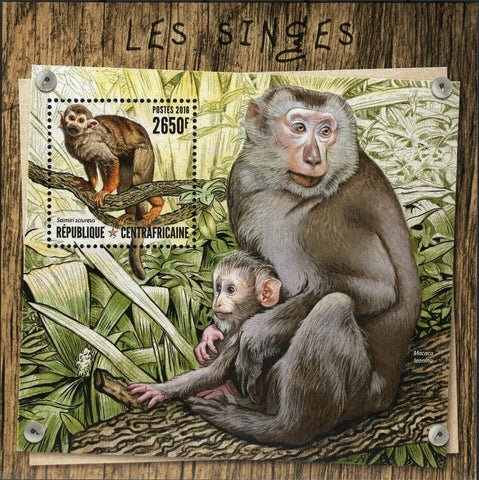 Monkeys Stamp Saimiri Sciureus Souvenir Sheet MNH #6564 / Bl.1534