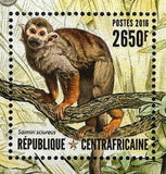 Monkeys Stamp Saimiri Sciureus Souvenir Sheet MNH #6564 / Bl.1534