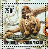 Monkeys Stamp Cercopithecus Mitis Lagothrix Lagotricha S/S MNH #6560-6563