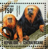 Monkeys Stamp Cercopithecus Mitis Lagothrix Lagotricha S/S MNH #6560-6563