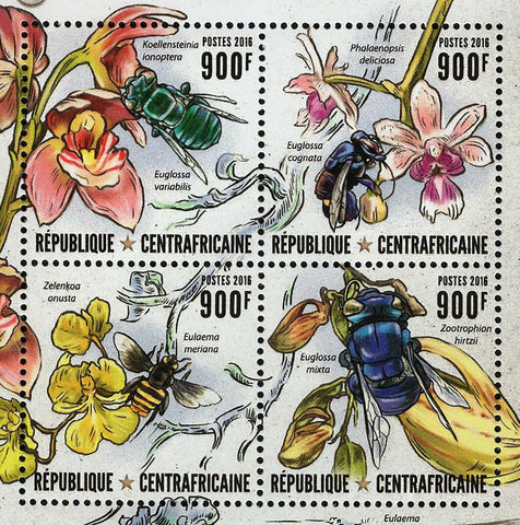 Orchid Bees Stamp Koellensteina Ionoptera Euglossa Variabilis S/S MNH #6545-6548