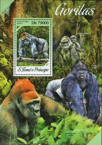 Gorillas Stamp Gorilla Beringei Graueri Souvenir Sheet MNH #5400 / Bl.939