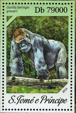 Gorillas Stamp Gorilla Beringei Graueri Souvenir Sheet MNH #5400 / Bl.939
