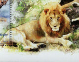 Lions Stamp Panthera Leo Wild Animal Souvenir Sheet MNH #5295 / Bl.918