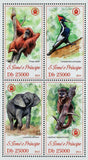 Endangered Animals Stamp Pongo Abelii Loxodonta Africana S/S MNH #5286-5289