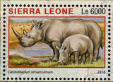 Park Etosha Namibia Stamp Ceratotherium Simum S/S MNH #7238-7241