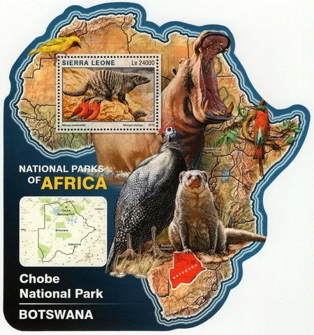 Park Chobe Stamp Botswana Merops Nubicoides S/S MNH #7295 / Bl.977