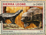 Park Mana Pools Stamp Zimbabwe Mellivora Capensis S/S MNH #7306 / Bl.988