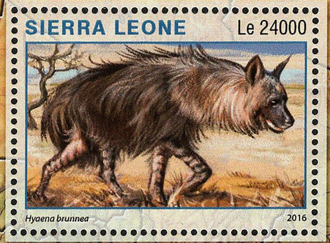 Central Kalahari Reserve Stamp Hyaena Brunnea S/S MNH #7294 / Bl.976