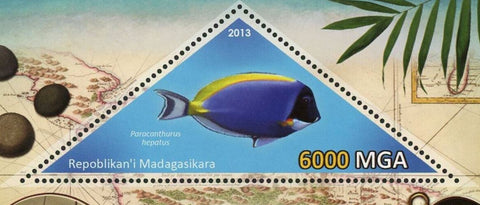 Fauna Fish Stamp Paracanthurus Hepatus Souvenir Sheet Mint NH