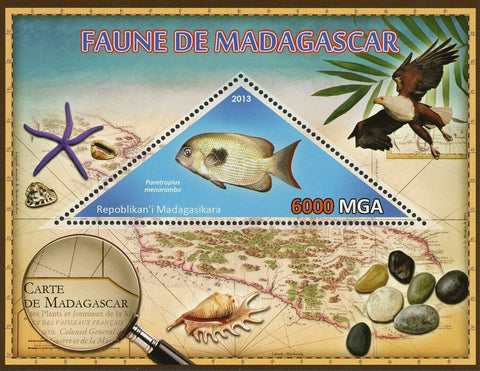 Fauna Fish Stamp Paracanthurus Hepatus Souvenir Sheet MNH