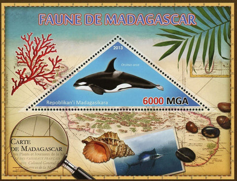 Fauna Fish Stamp Orcinus Orca Whale Souvenir Sheet Mint NH
