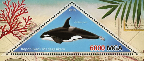 Fauna Fish Stamp Orcinus Orca Whale Souvenir Sheet Mint NH