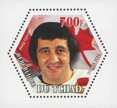 Ice Hockey Stamp Philip Esposito Mini Souvenir Sheet Mint NH