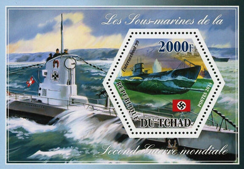World War II Submarine Unterseeboot 99 Souvenir Sheet Mint NH