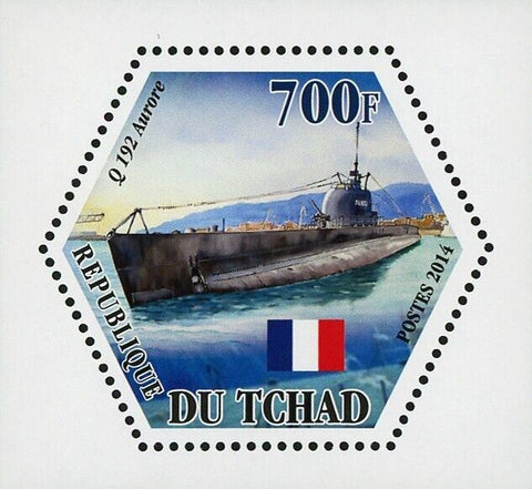 Submarine Q 192 Aurore Mini Souvenir Sheet Mint NH