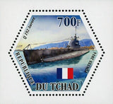Submarine Q 192 Aurore Mini Souvenir Sheet Mint NH