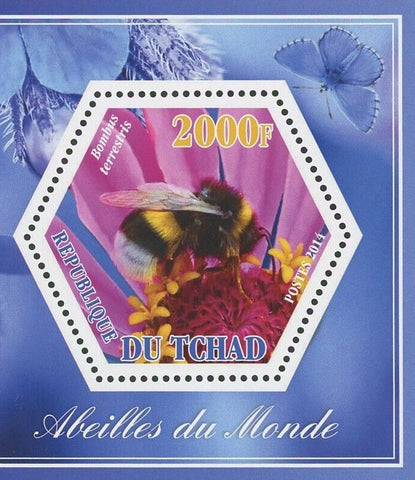 Bee Insect Bombus Terrestris Souvenir Sheet Mint NH