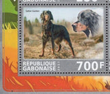 Gabon Dogs Stamp Berger Boxer Rottweiler Barzoi Chow Chow S/S of 6 MNH