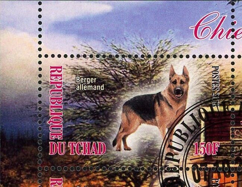 Dogs Stamp German Berger German Dog Doberman Dalmatian S/S MH