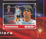 Soccer Players Stamp FIFA World Cup Diego Maradona Ole Blokhin Zico S/S MNH