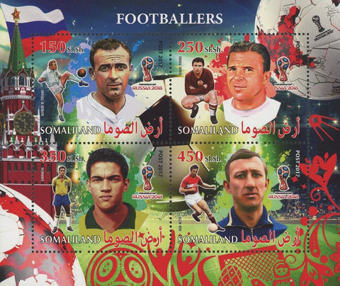 Soccer Players Stamp Alfredo di Stefano Ferenc Puskas Garrincha S/S MNH