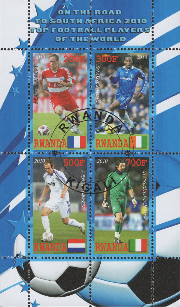 Soccer Sport Souvenir Sheet of 4 Stamps