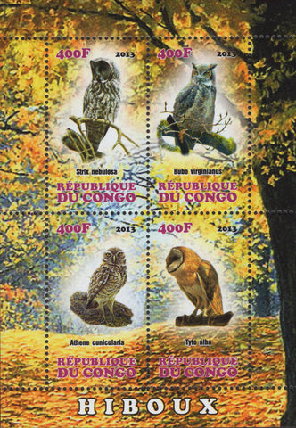 Congo Birds Souvenir Sheet Mint NH