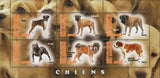 Congo Dogs Domestic Animals Souvenir Sheet of 6 FRESH Mint NH