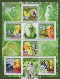 Charles Darwin, Animals, Nature, famous people, celebrities, Souvenir Sheet MNH
