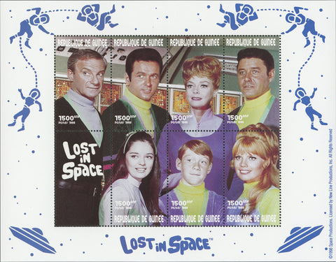 TV Artist Lost in Space Souvenir Souvenir Sheet of 8 stamps MNH Mint