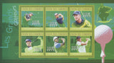 Golf Sport Souvenir Sheet of 6 stamps Mint NH