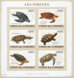 Turtles Animals Nature Imperforate Souvenir Sheet of 6 Stamps Mint NH