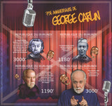 George Carlin Comedy Imperforated Sov. Sheet of 4 Stamps MNH