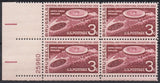 USA Stamps Pavilion Brussels Belgium Expo 1958 MNH Block of 4