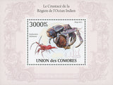 Indian Ocean Crustacean Souvenir  Sheet Mint NH
