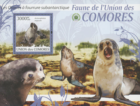 Sub Antarctic Fur Seal Stamp Fauna Souvenir Sheet Mint NH